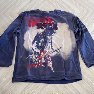 Mish Boys ‘Indie Rock’ Blue Long Sleeve Top